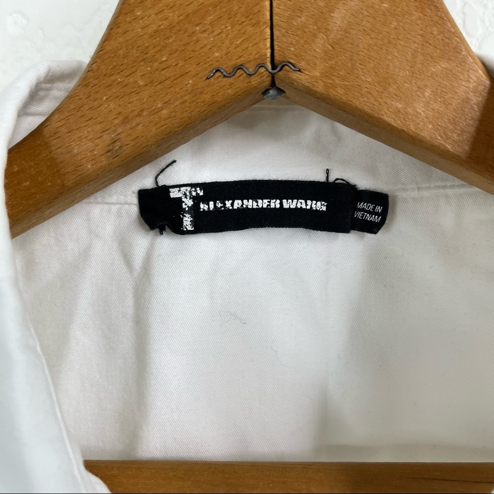 T By Alexander Wang Mixed Media Button Down Shirt - image 8